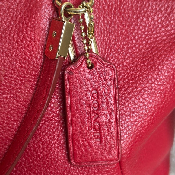 Coach Kelsey Medium Satchel - Deep Raspberry Red - Picture 4 of 10